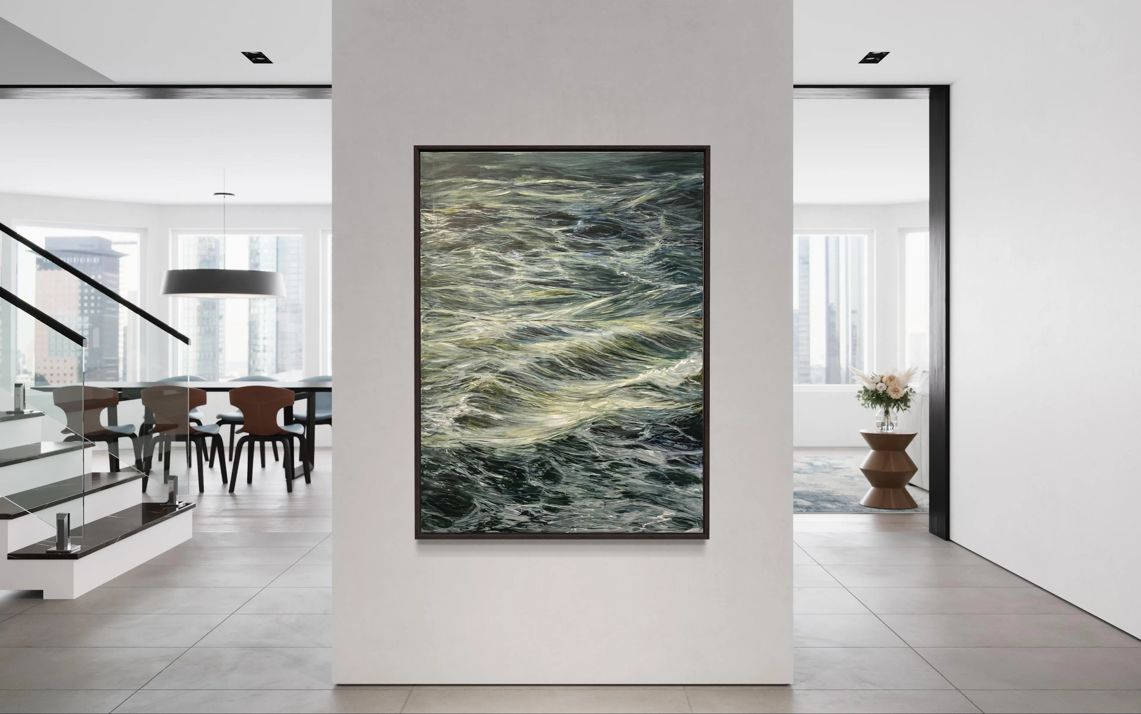 Ocean, an original seascape painting by Kayan Lai